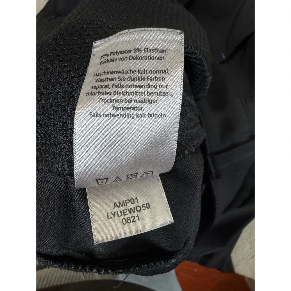 Amazon Luly Yang Cargo Pants Mens Size L 34-36 Black Delivery Driver Uniform EUC